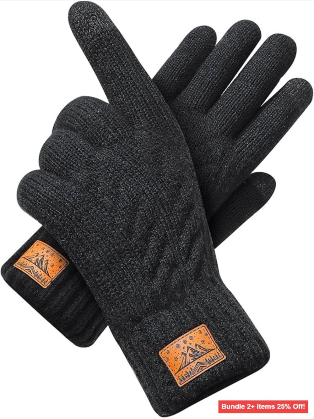 Wool Knit Touchscreen Gloves for Cold Weather Driving Texting